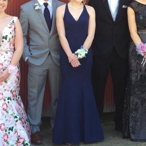Navy prom dress